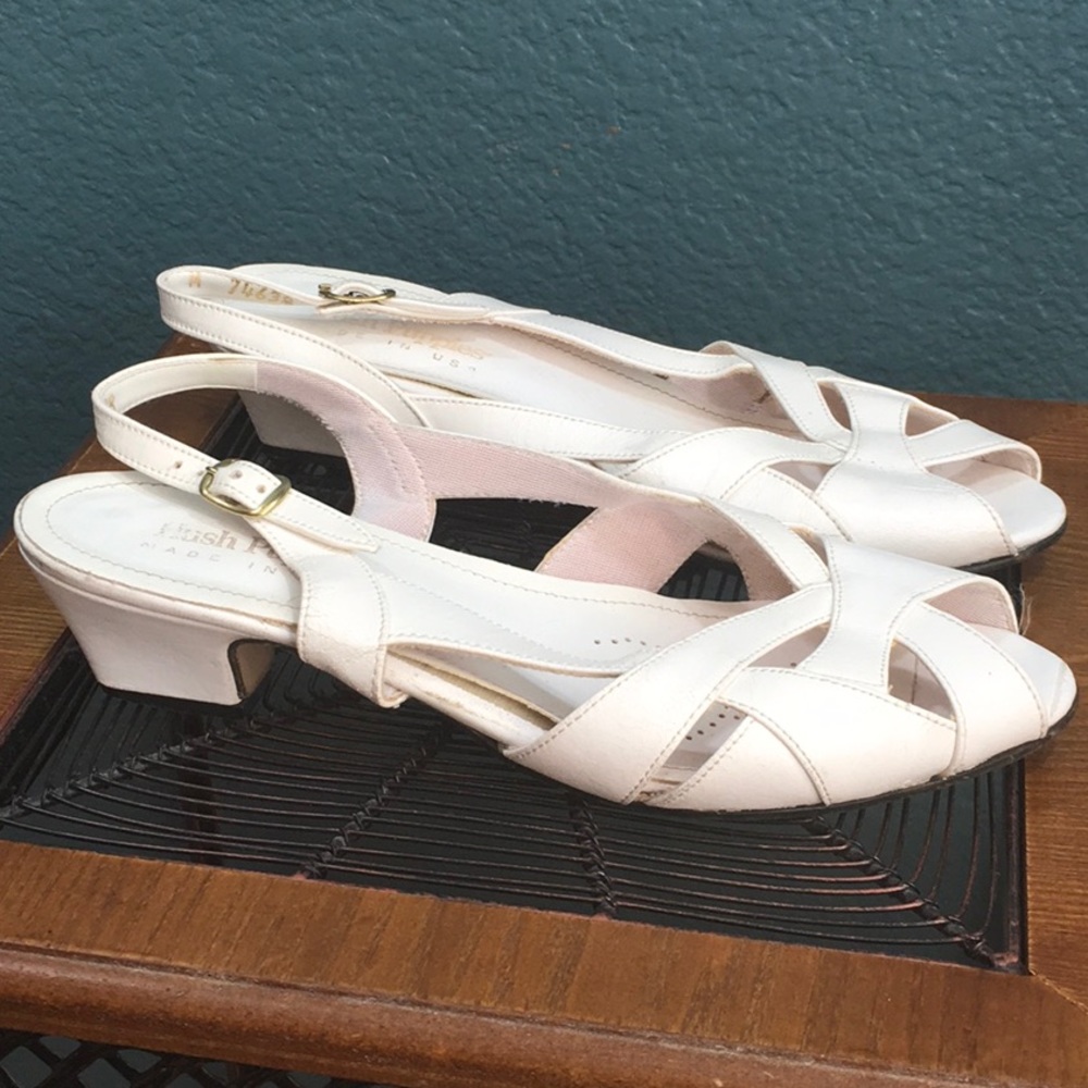 Hush Puppies USA White Sandal 74638, Open Toe